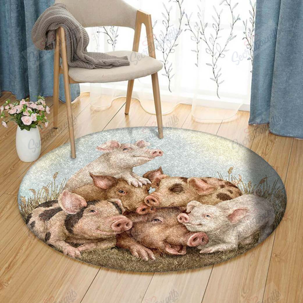 Pig Round Carpet