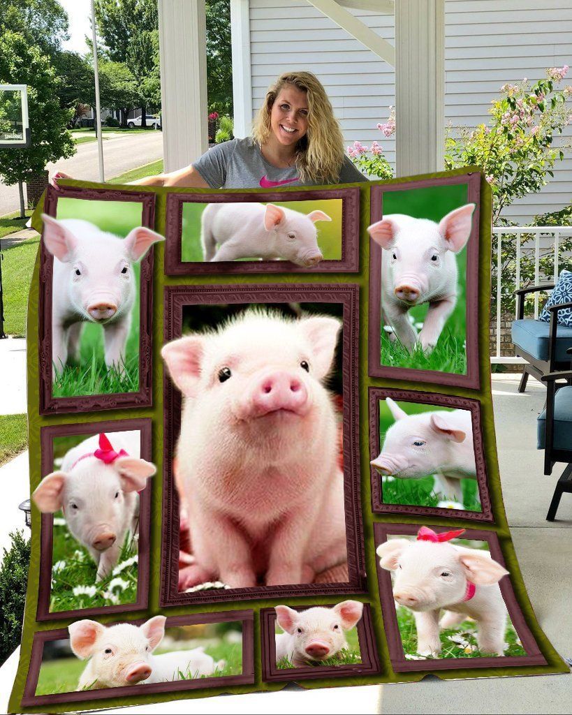 Pig Beauty Sherpa Fleece Blanket