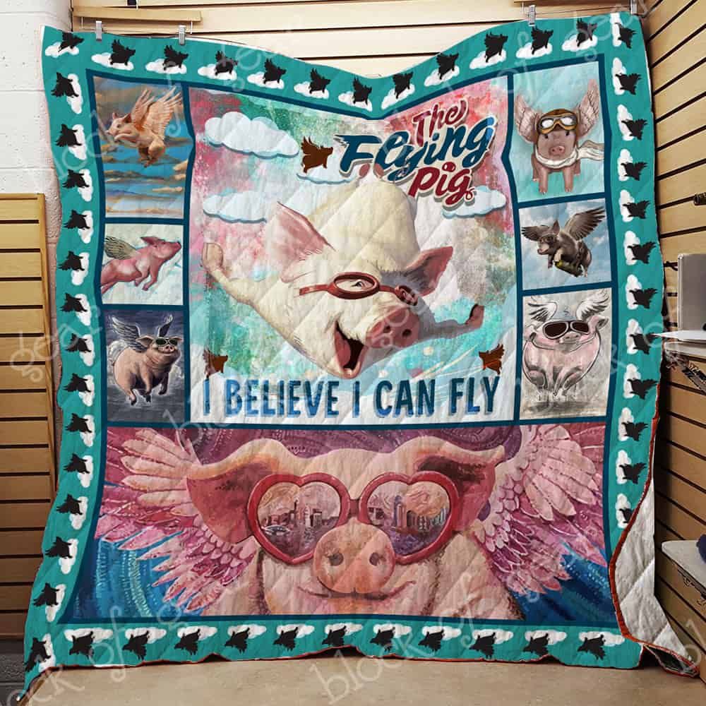 Pig Believe In Me Quilt Blanket DHC31121270TD