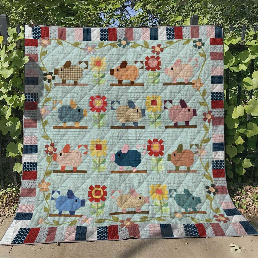 Pig BT130618 Quilt Blanket