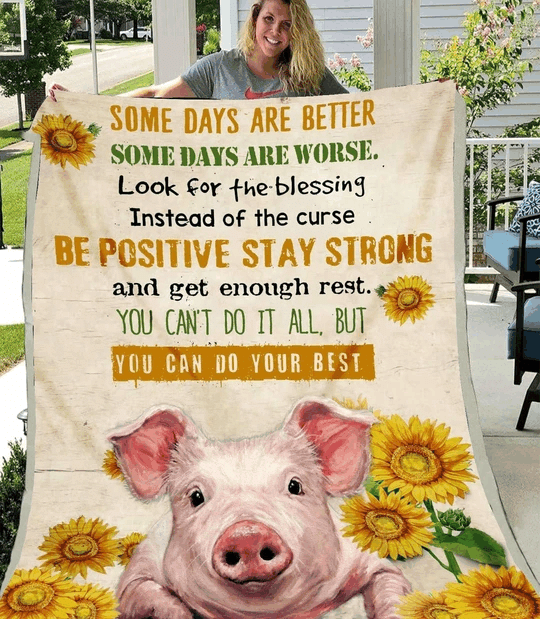 Pig Sherpa Fleece Blanket