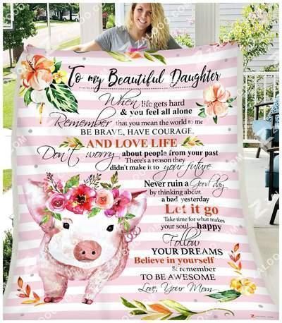 Pig Daughter Sherpa Fleece Blanket