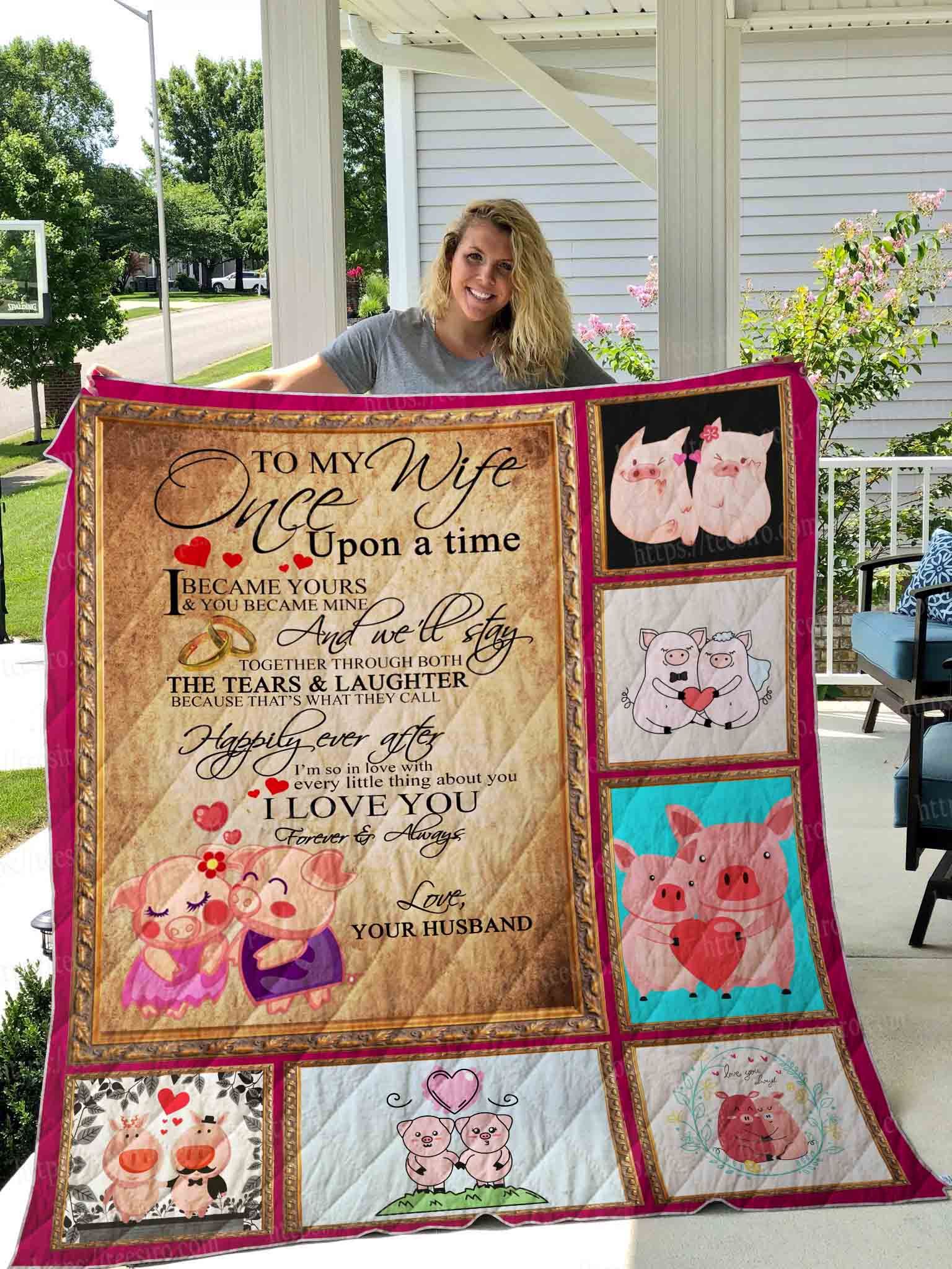 Pig Forever And Always Quilt Blanket Dhc03011489Dd