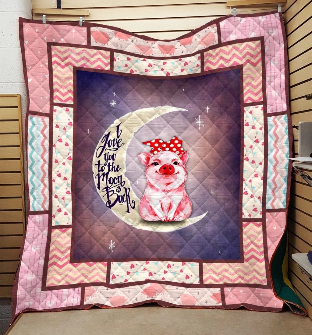 Pig Hot Pink Quilt Blanket DHC31121291TD