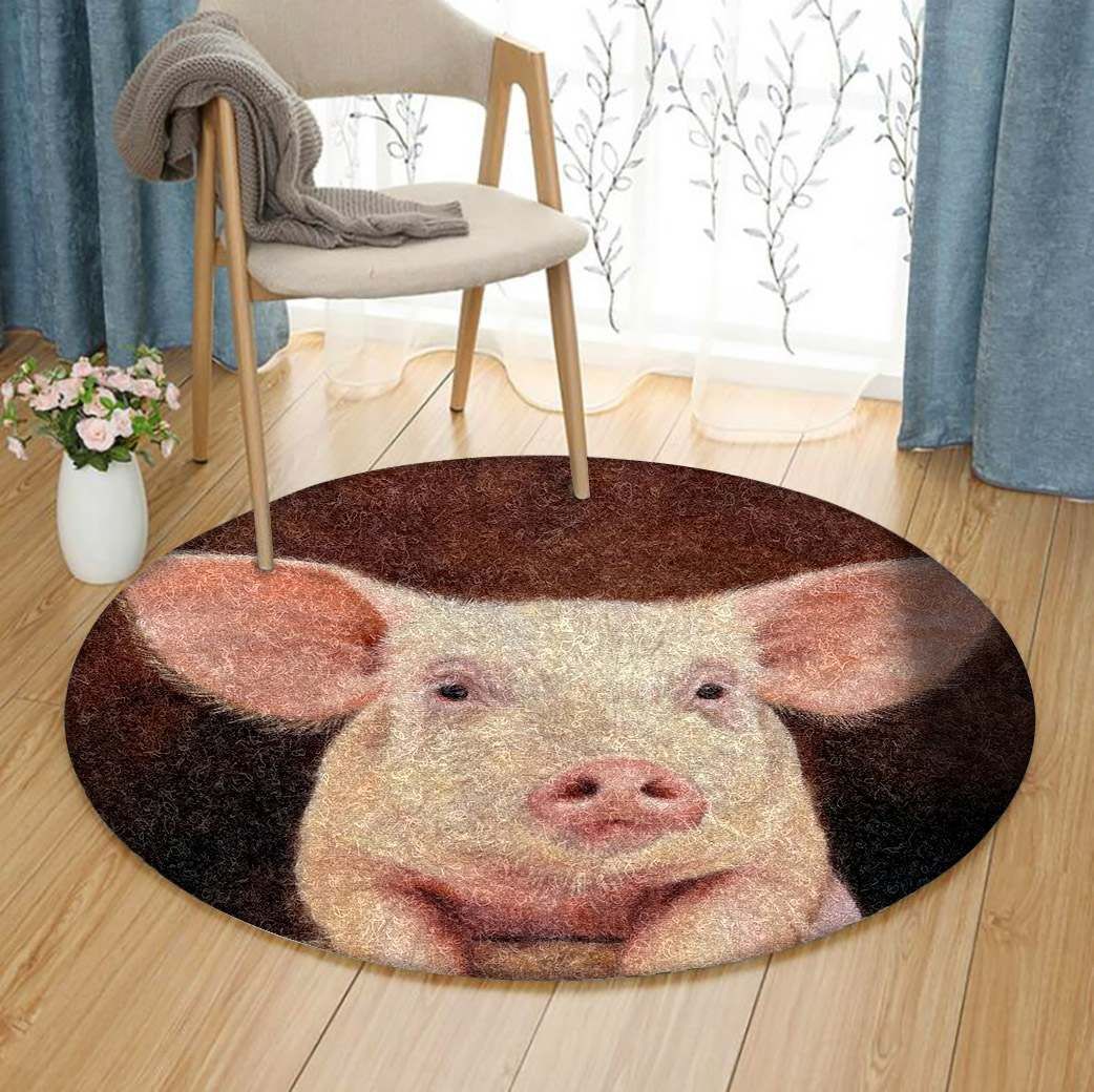 Pig Round Carpet