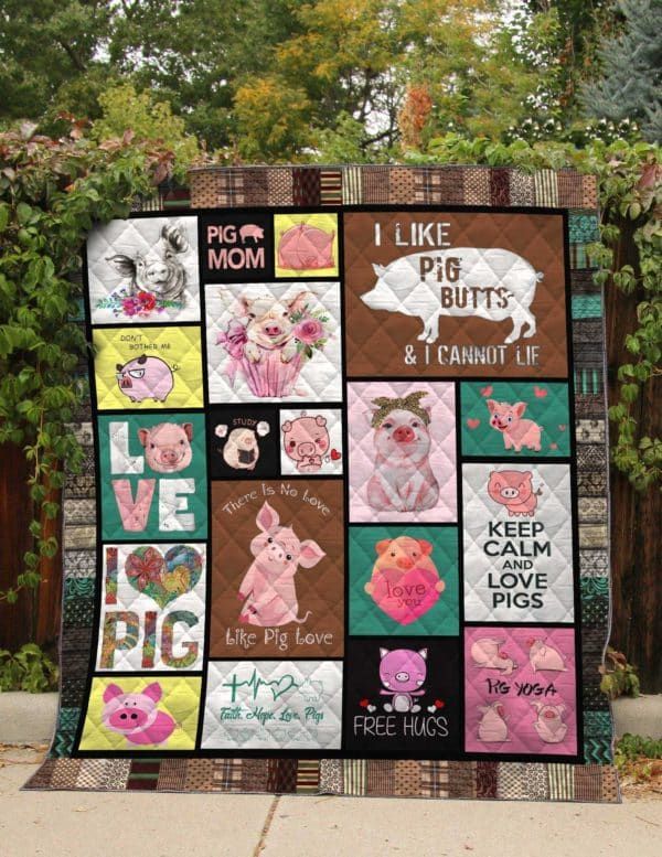 Pig I Love Pigs Quilt Blanket DHC020120378TD