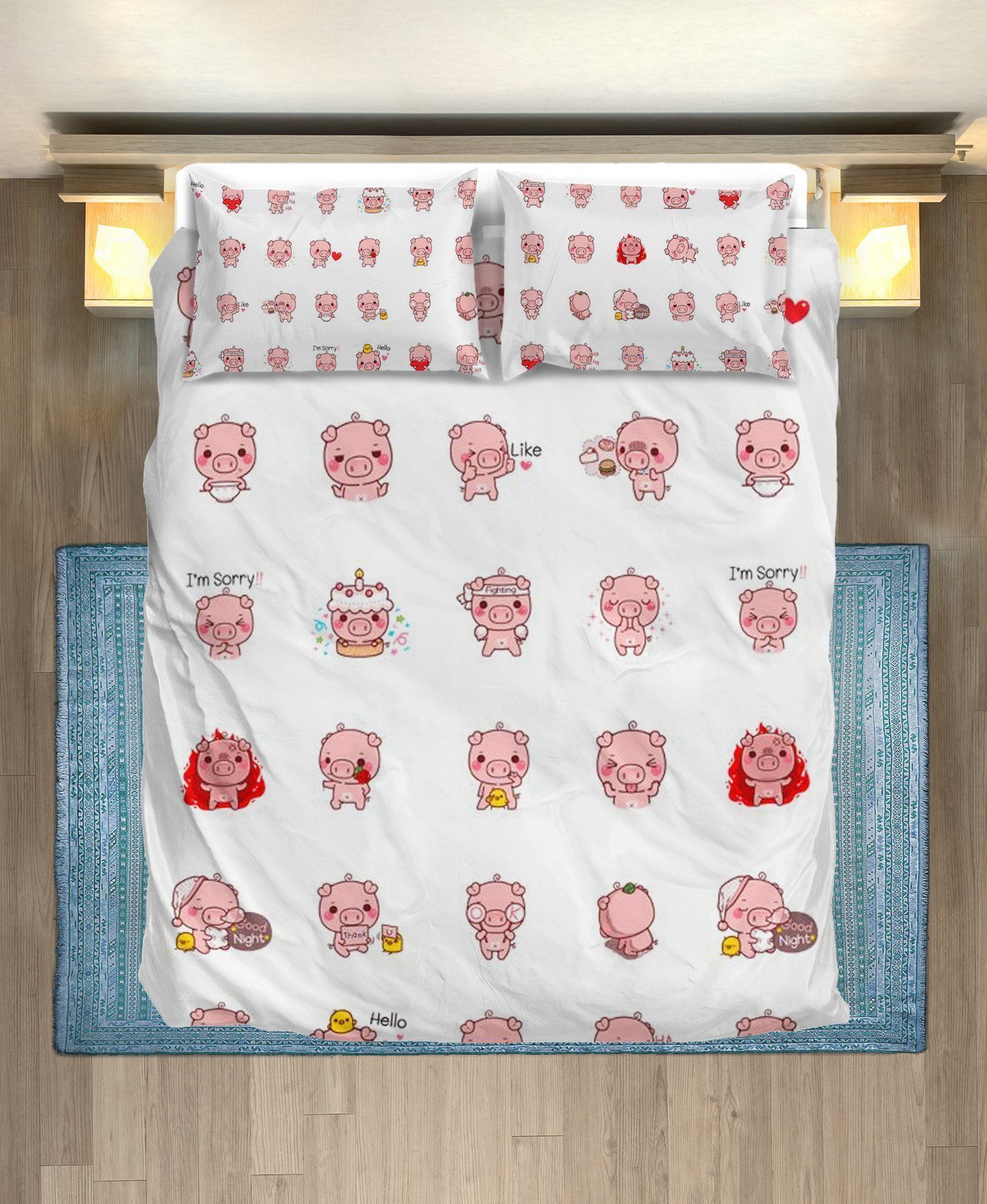 Pig Lovers Bedding Set