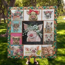Pig My Babe Say He Love Me Quilt Blanket DHC020120493TD