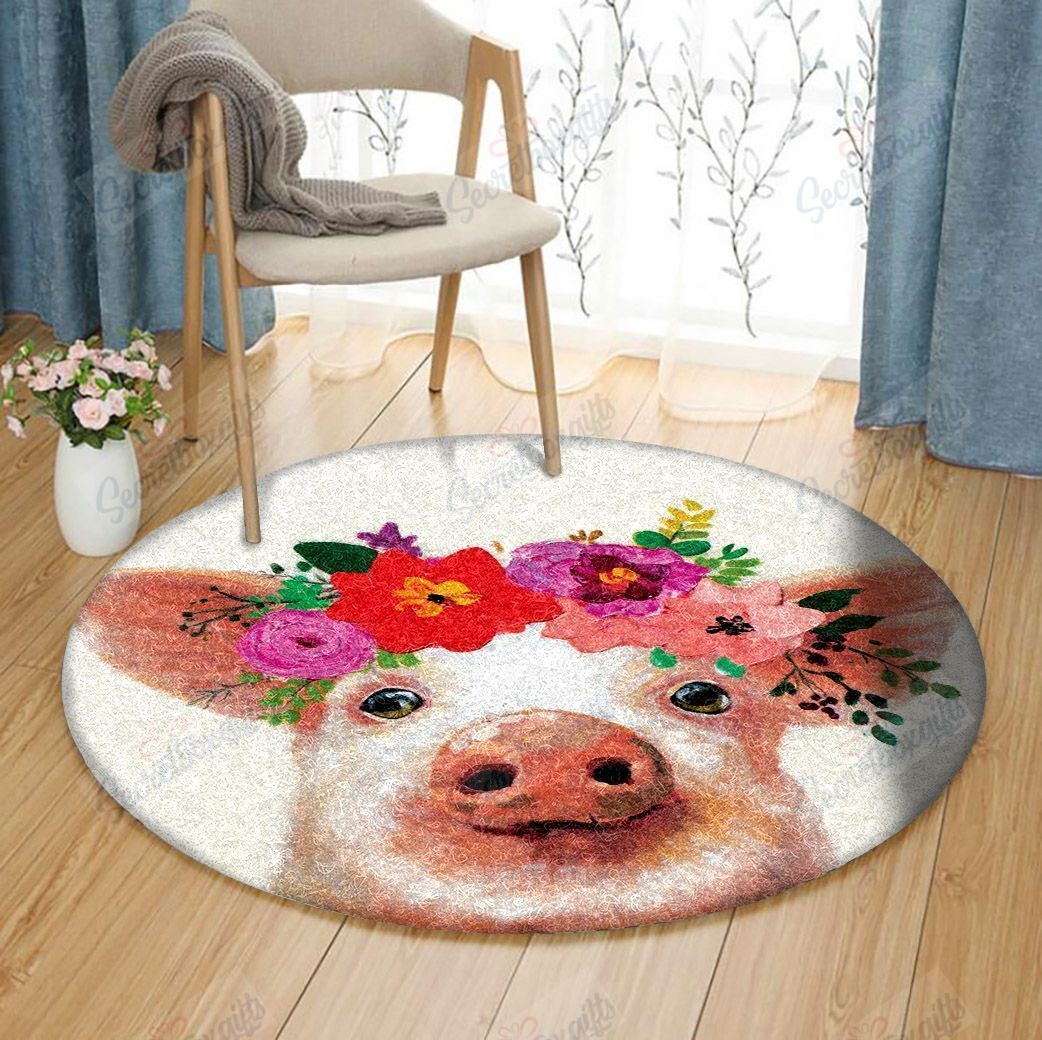 Pig Round Carpet