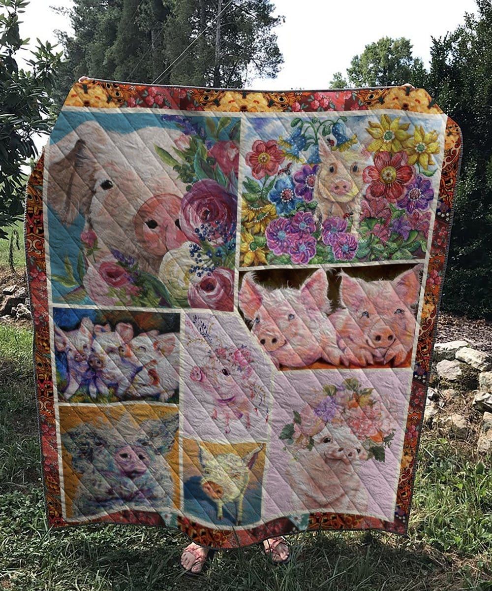 Pig Pig Island Quilt Blanket DHC31121230TD
