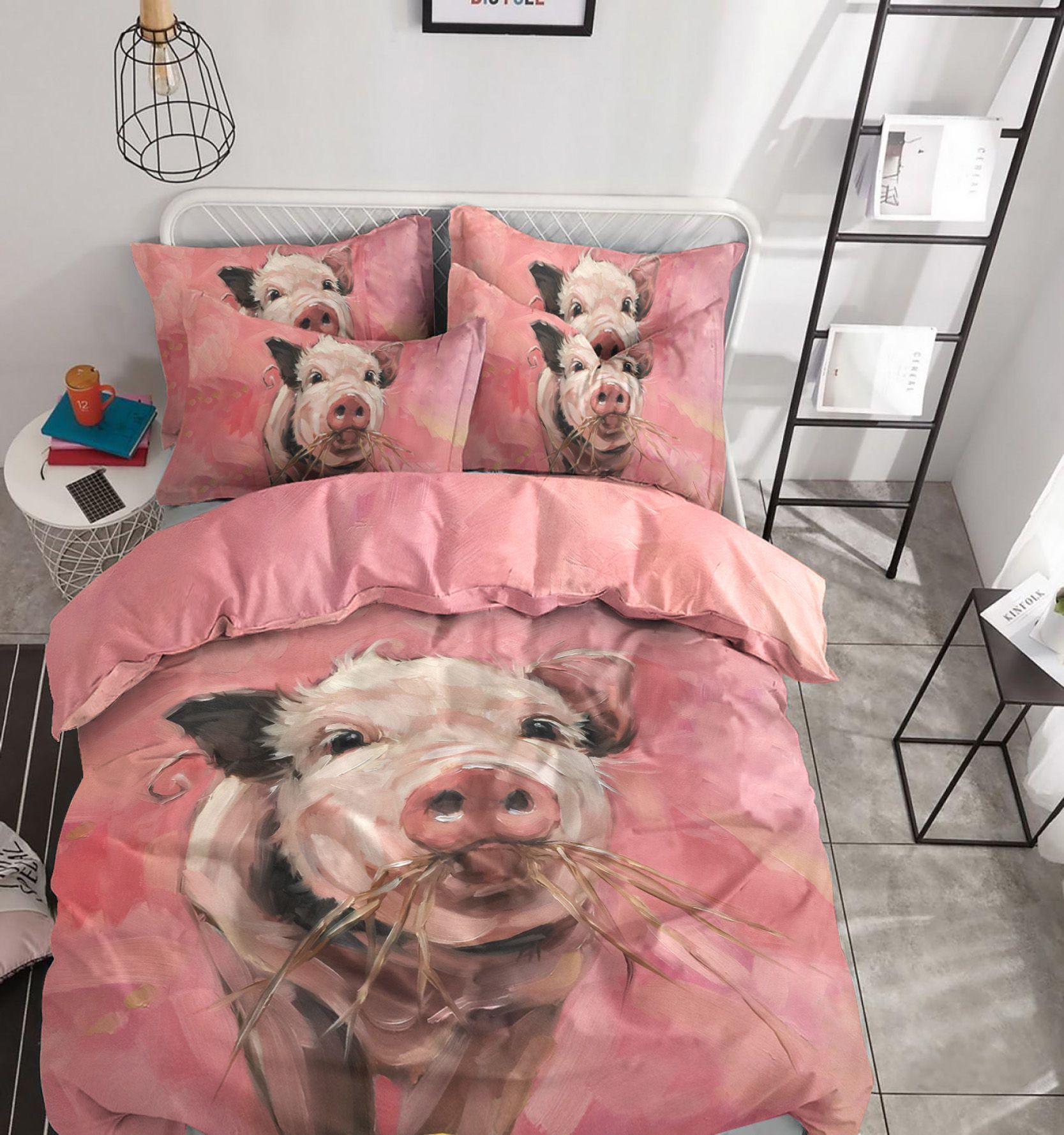 Pig Pink Bedding Set