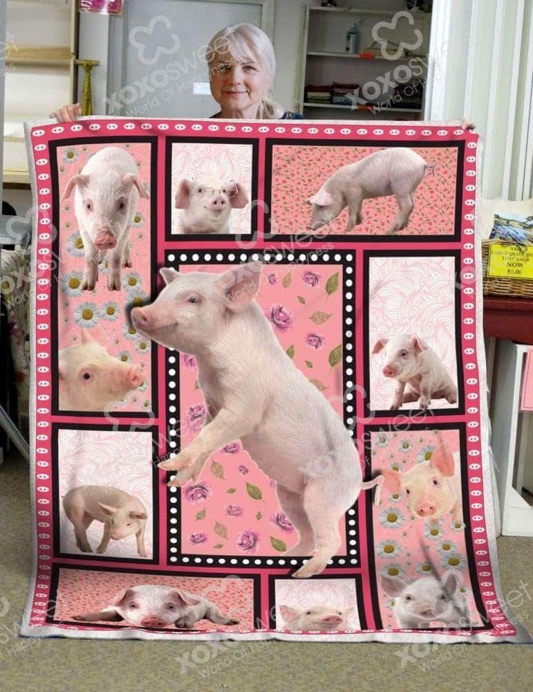 Pig Premium Sherpa Fleece Blanket