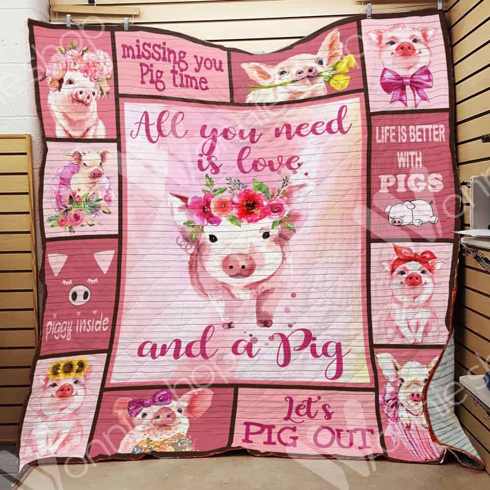 Pig Quilt Blanket DHC0102909TD