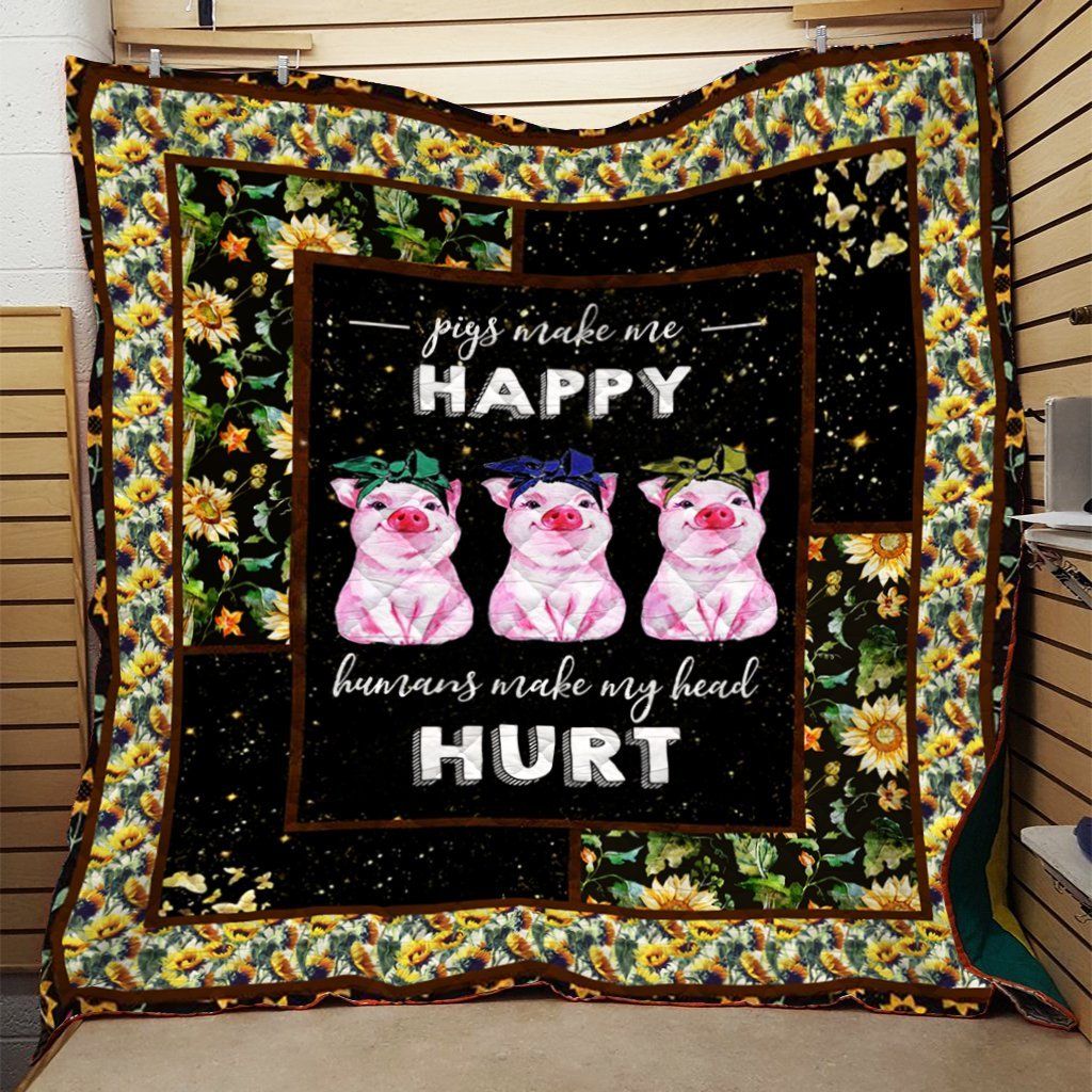 Pig Quilt Blanket DHC0910744VT