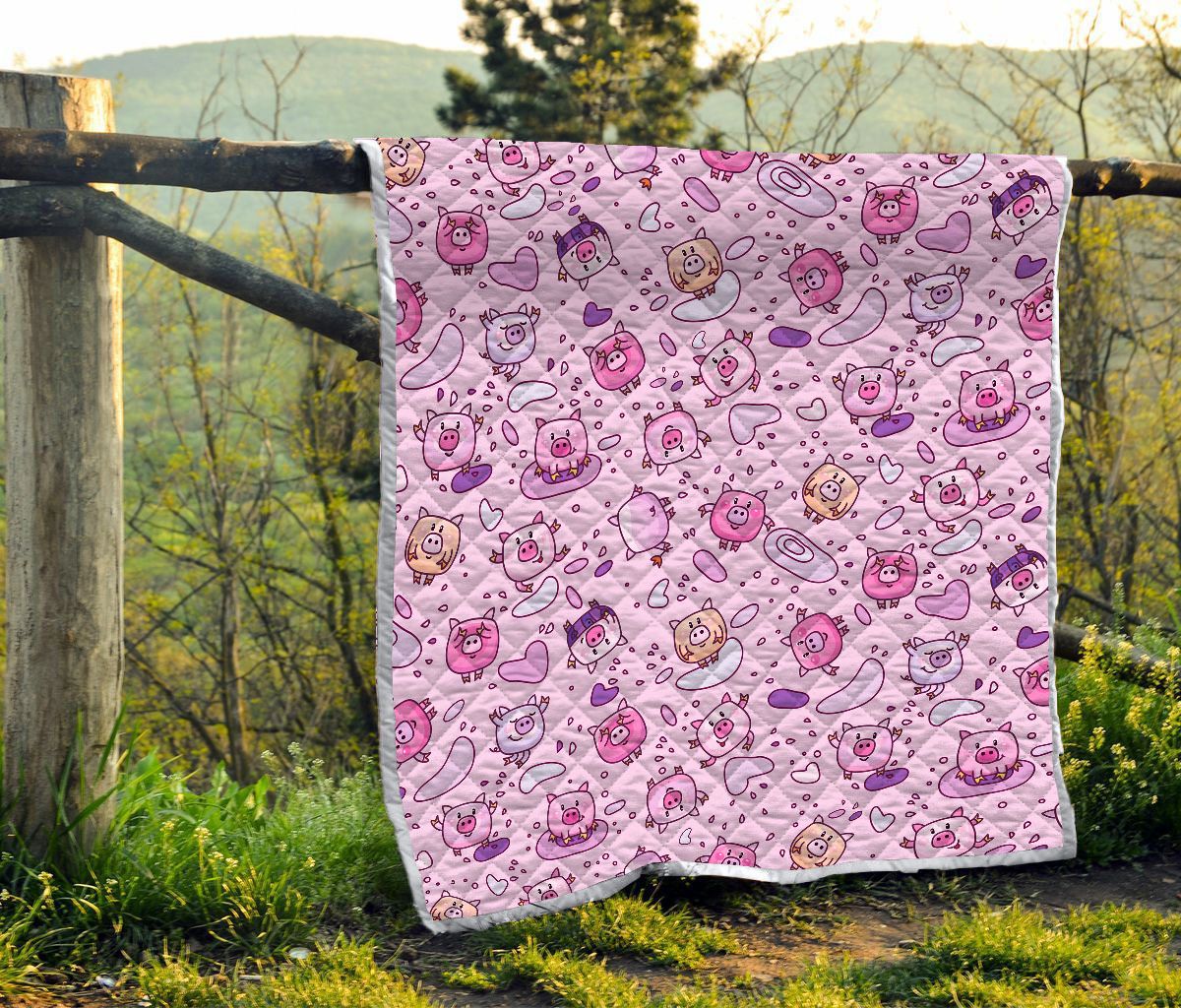 Pig Quilt Blanket DHC1301533VT