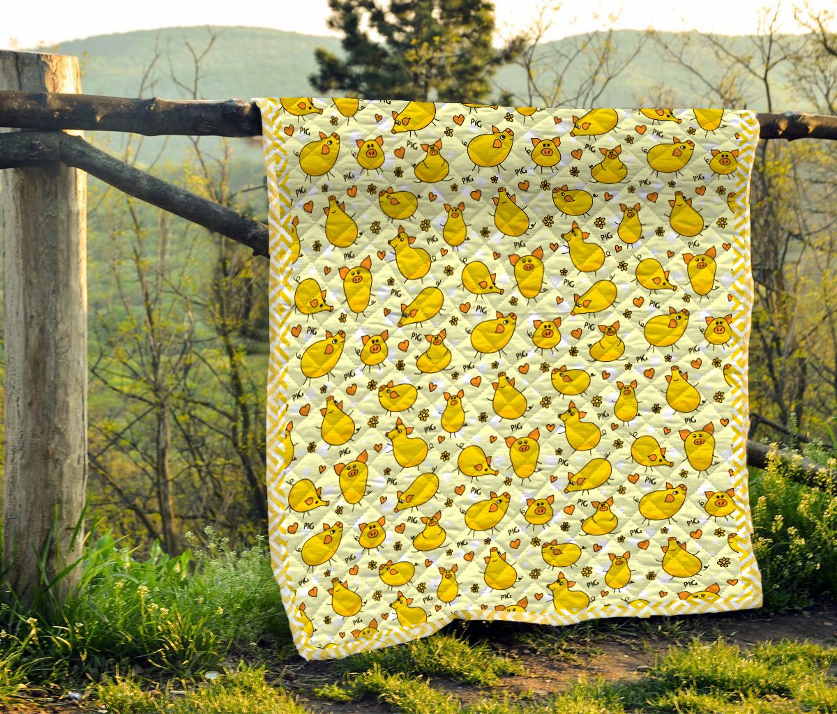 Pig Quilt Blanket DHC1301538VT