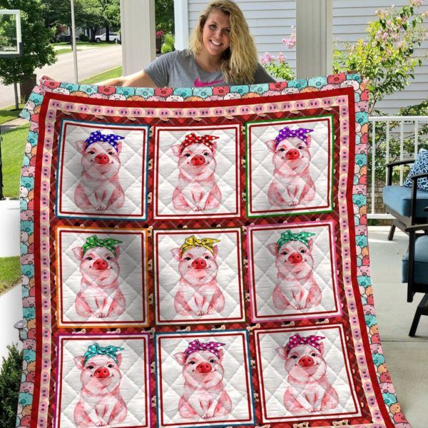 Pig Quilt Blanket DHC13121708VT