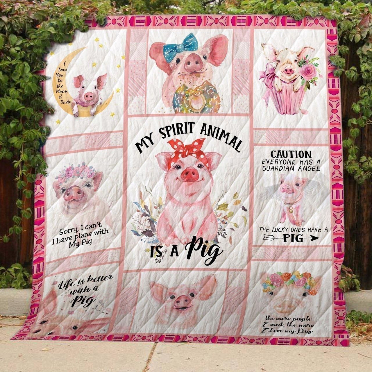 Pig Quilt Blanket DHC13121730VT