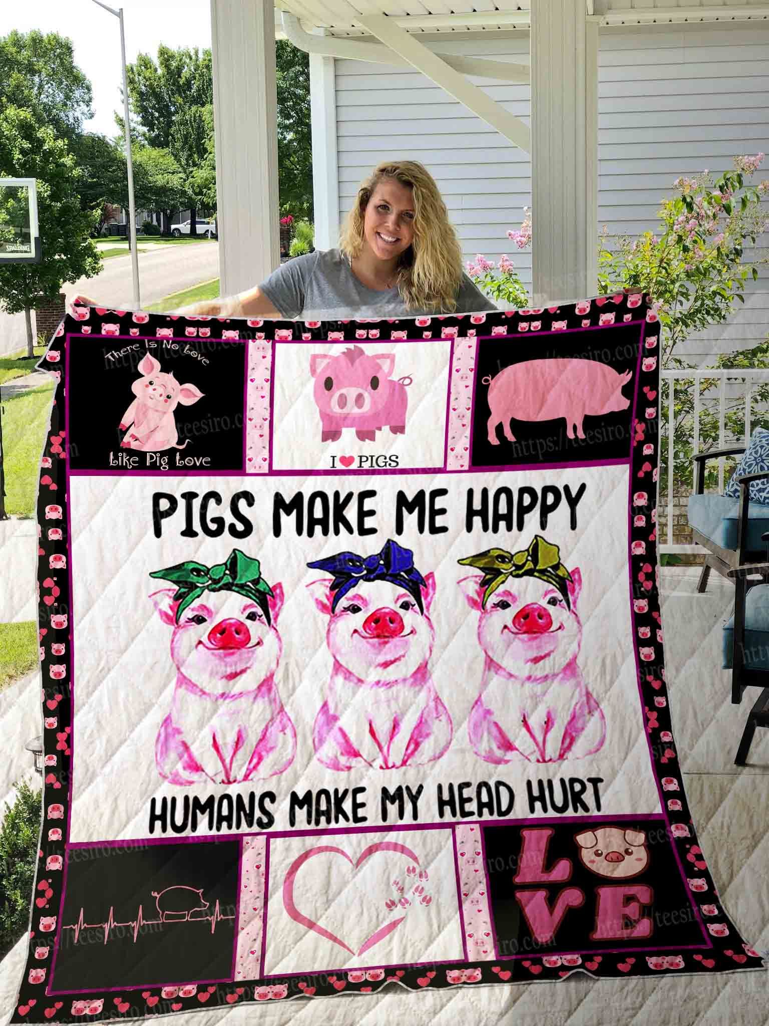 Pig Quilt Blanket DHC13121920VT