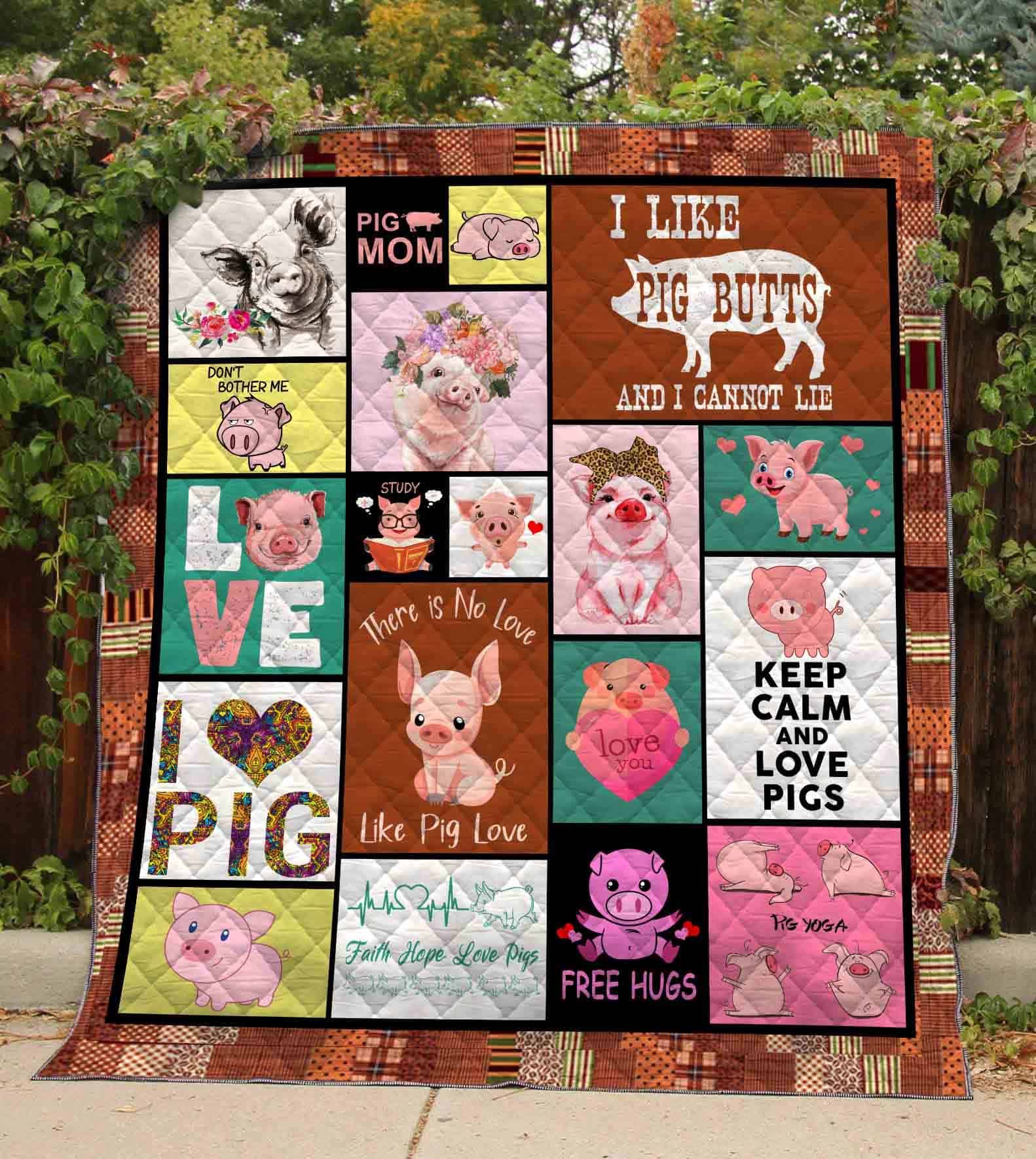Pig Quilt Blanket DHC13123907VT