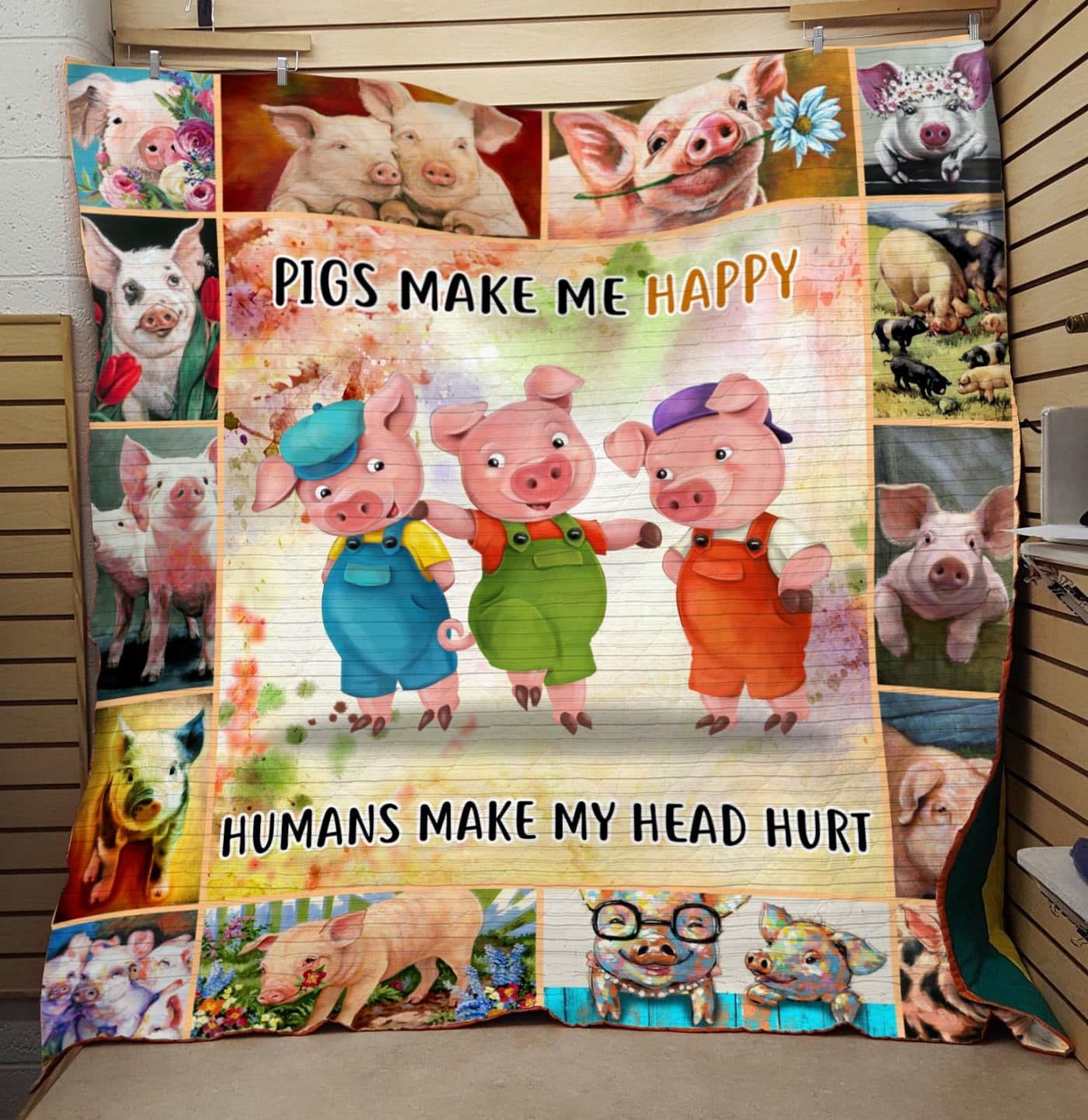 Pig Quilt Blanket DHC1312623VT