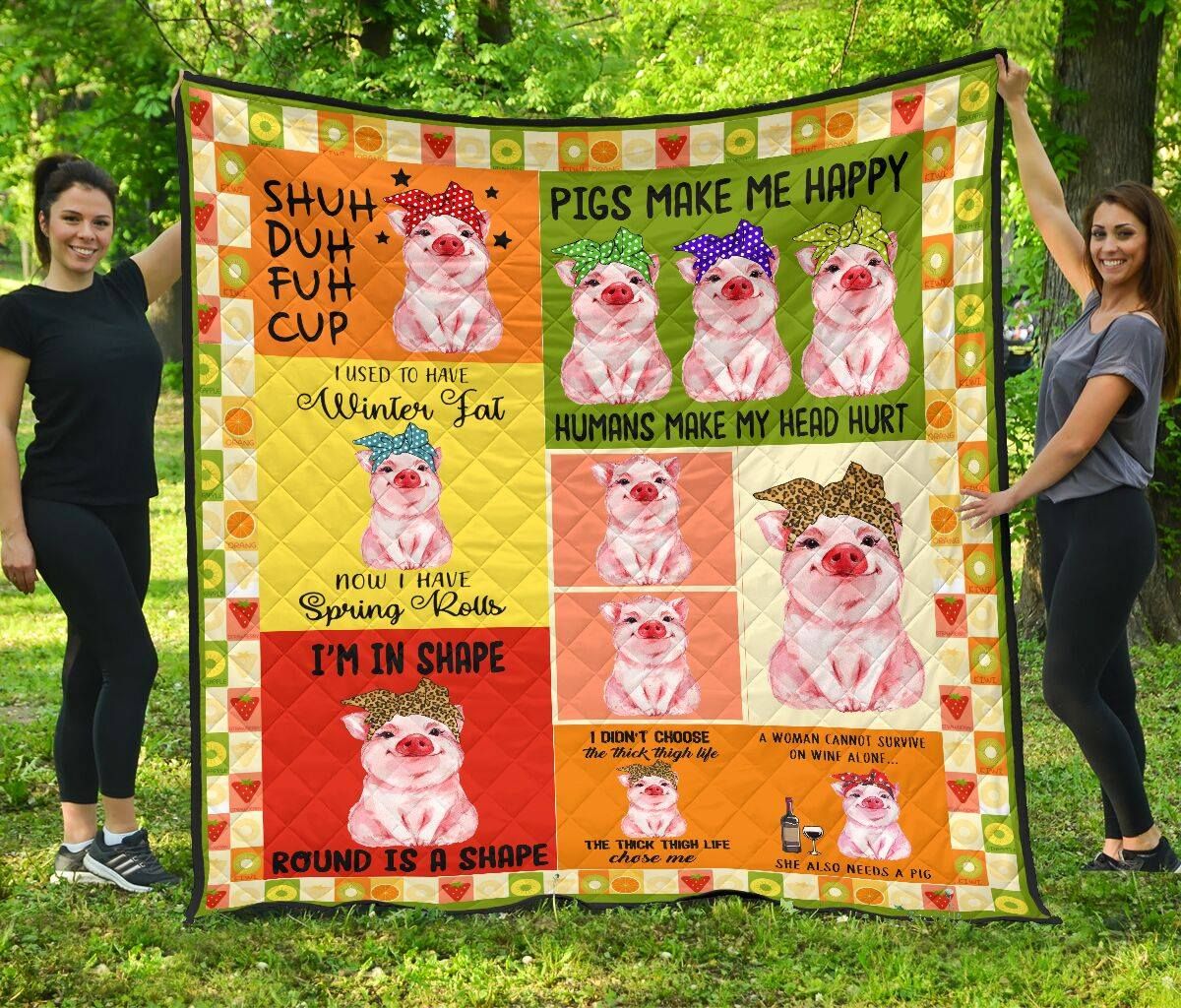 Pig Quilt Blanket DHC1501631VT
