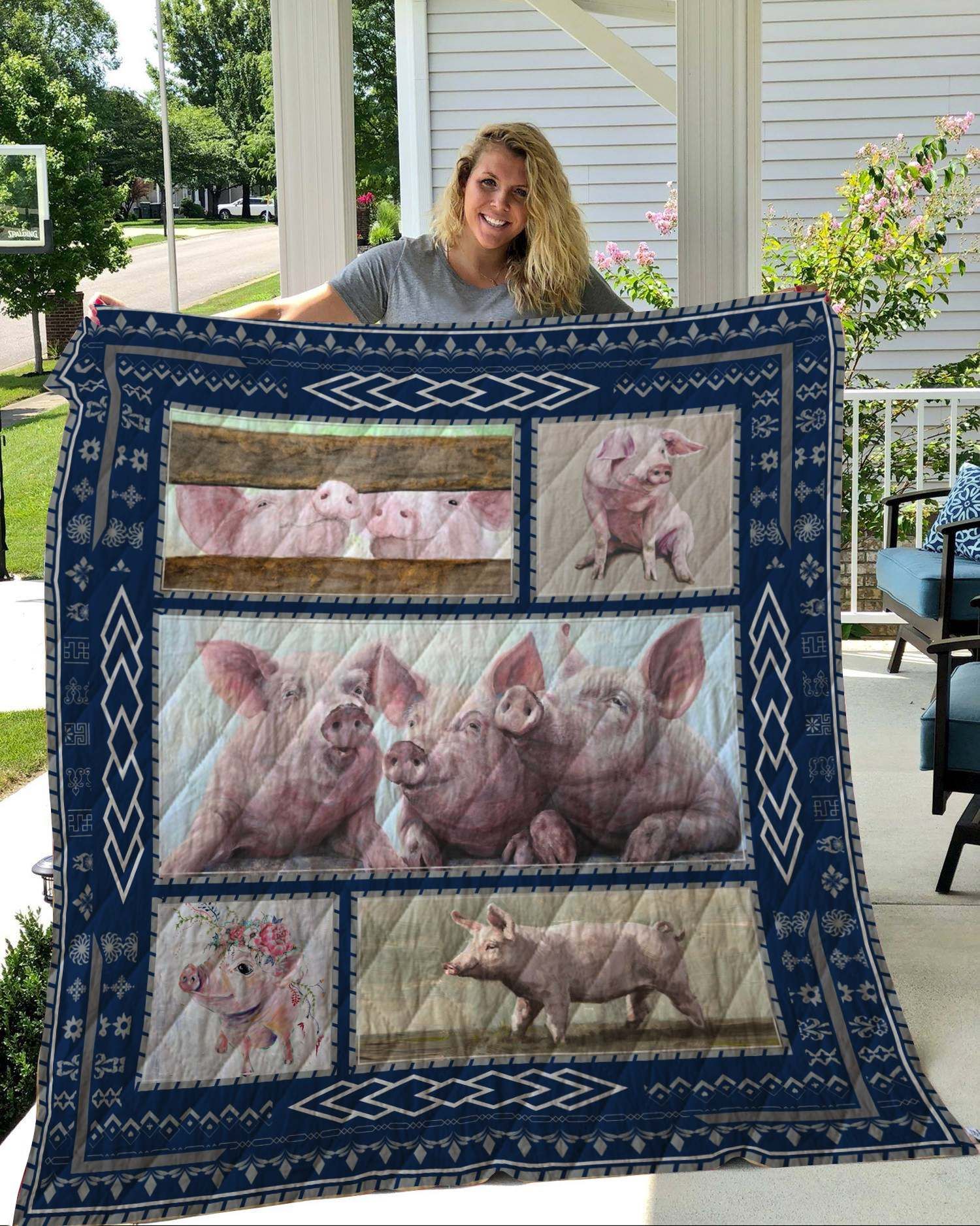 Pig Quilt Blanket DHC2911125VT