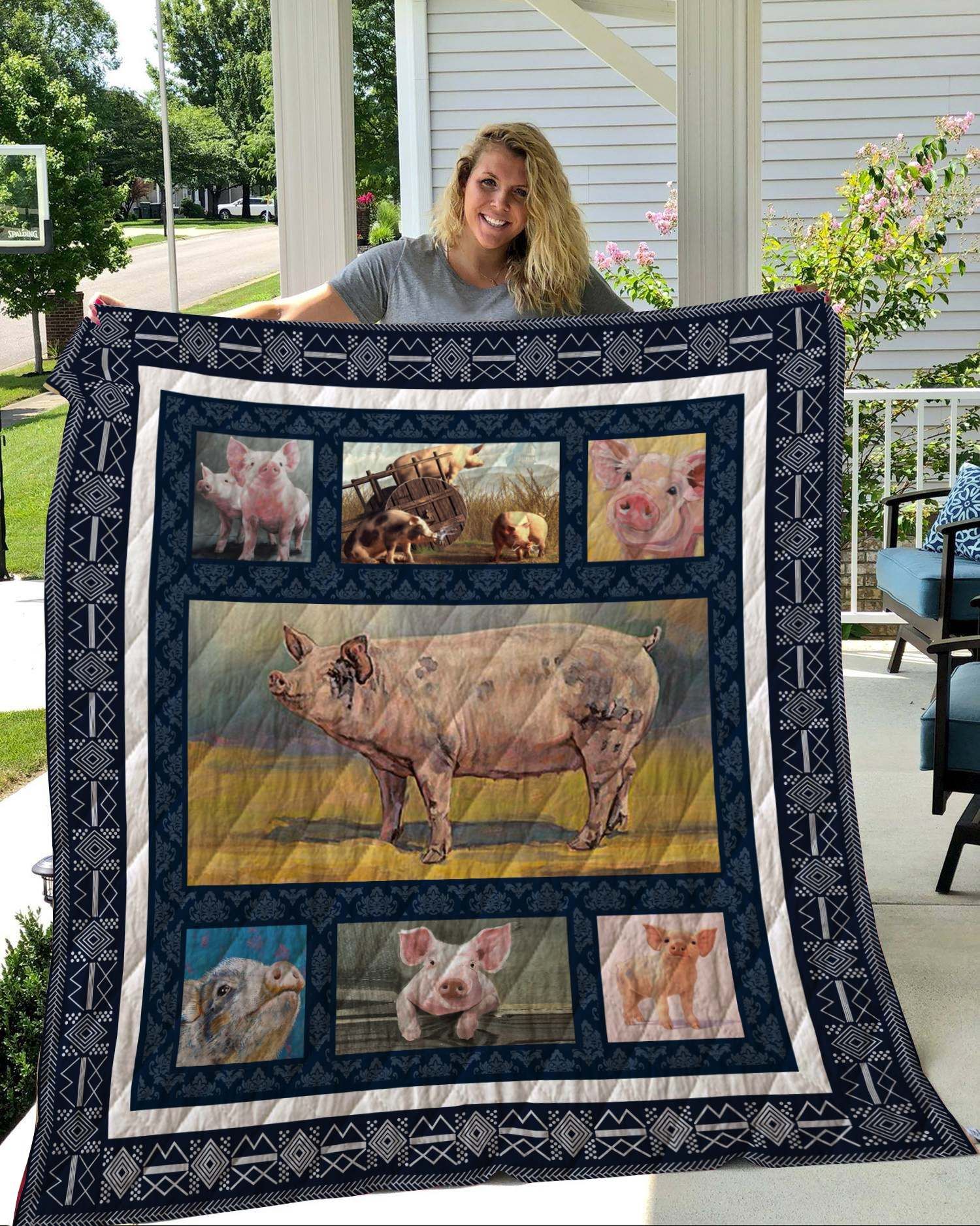 Pig Quilt Blanket DHC2911127VT