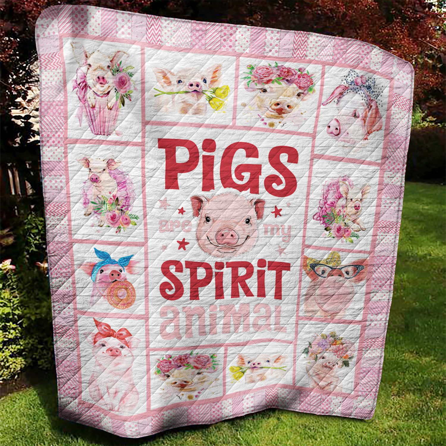 Pig Quilt Blanket DTH020705HD