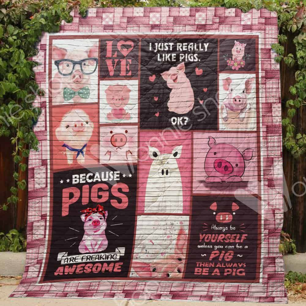 Pig Really Like Pigs Quilt Blanket DHC31121591TD