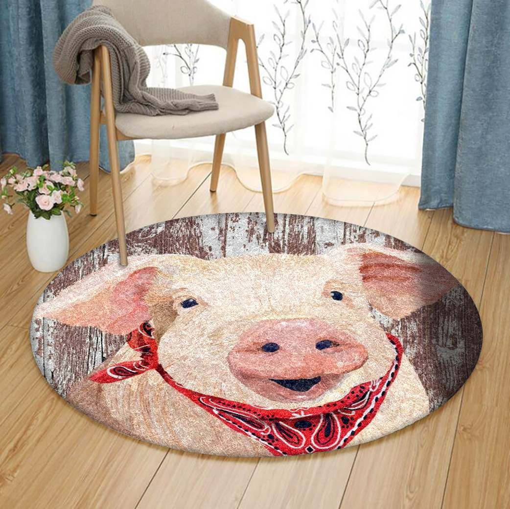 Pig Round Carpet