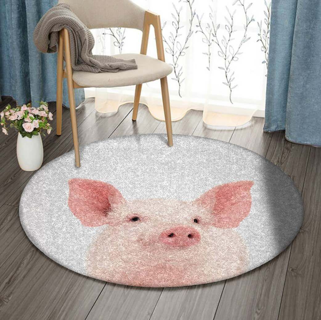 Pig Round Carpet