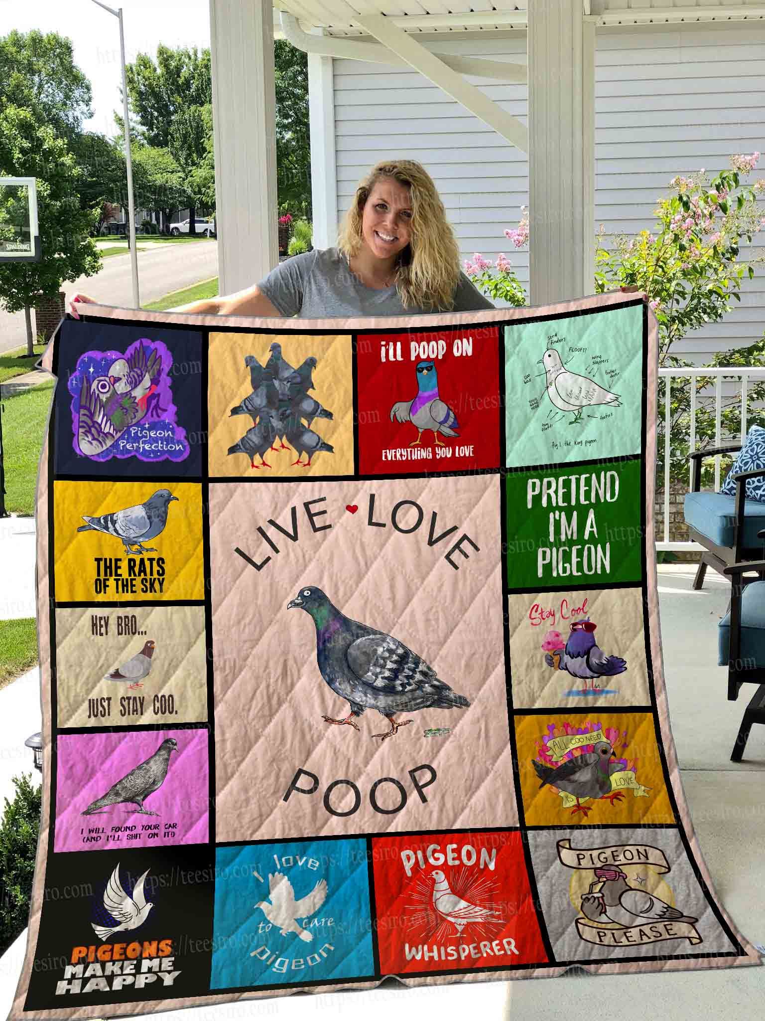 Pigeon Quilt Blanket DHC1501362VT