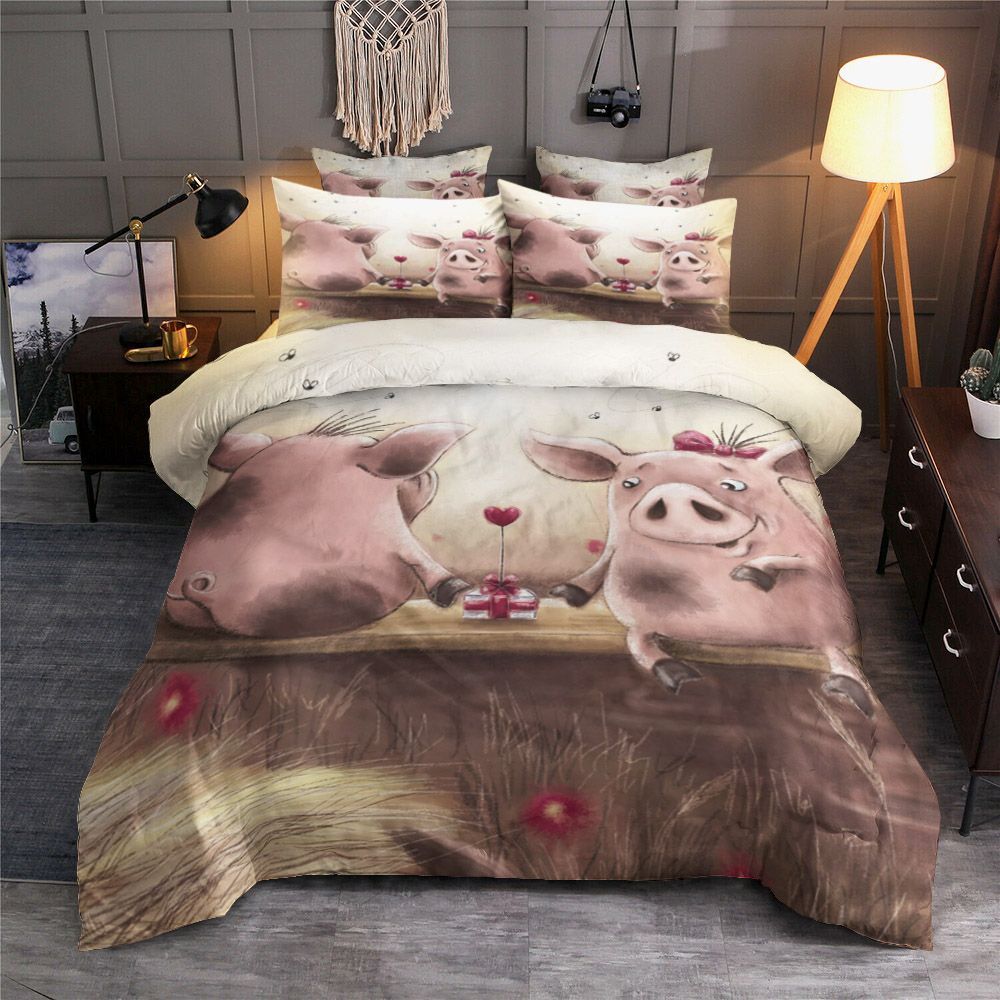 Pigs In Love Bedding Set