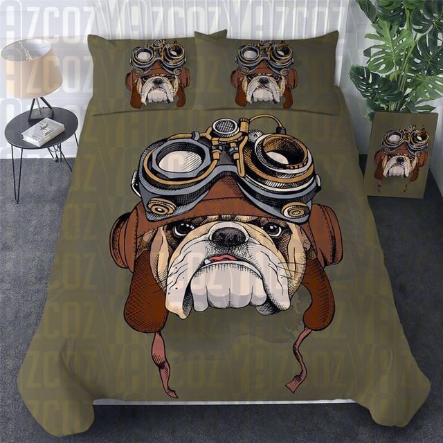 Pilot Pug Bedding Set