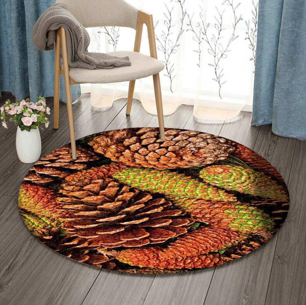Pine Round Carpet