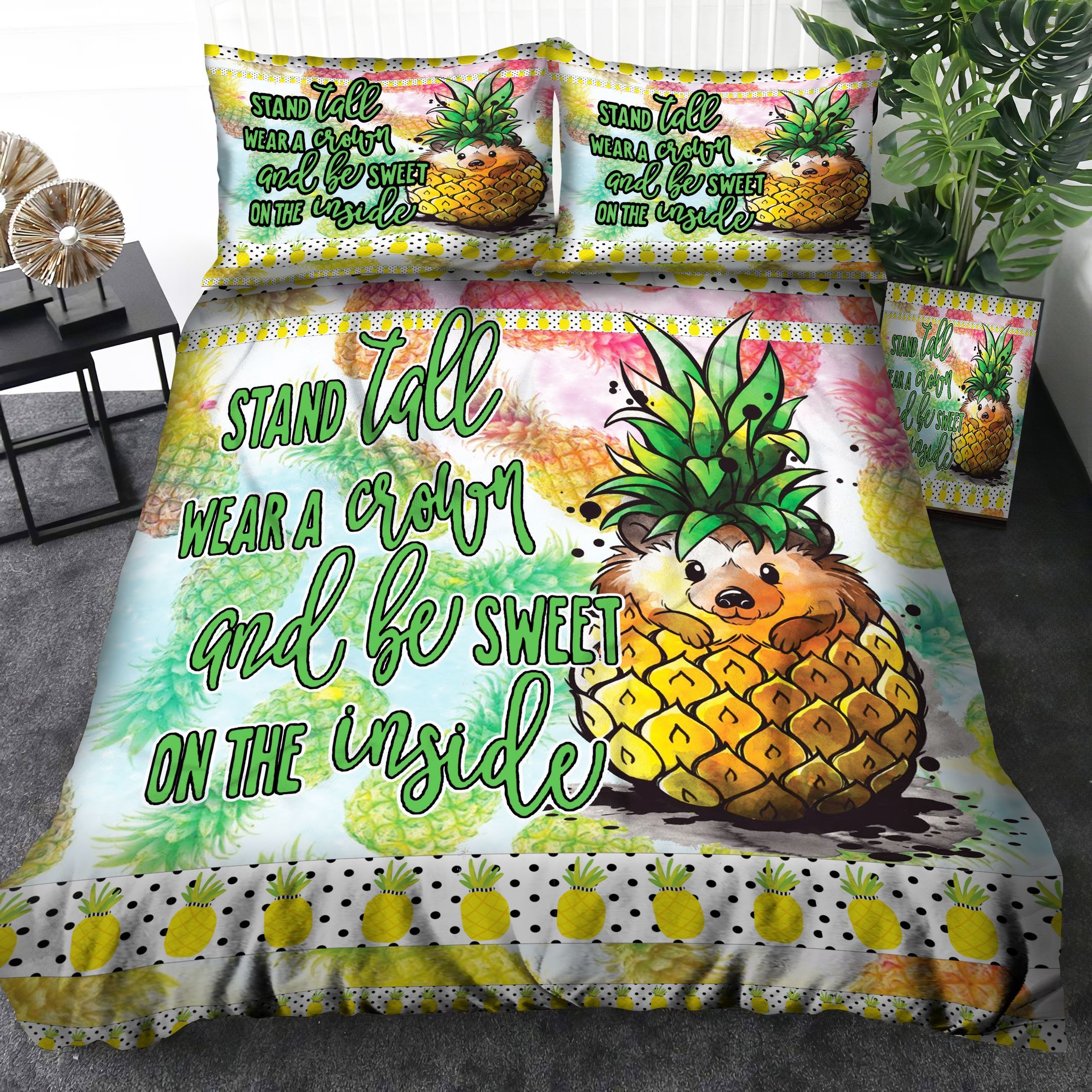 Pineapple Hedgehog Bedding Set