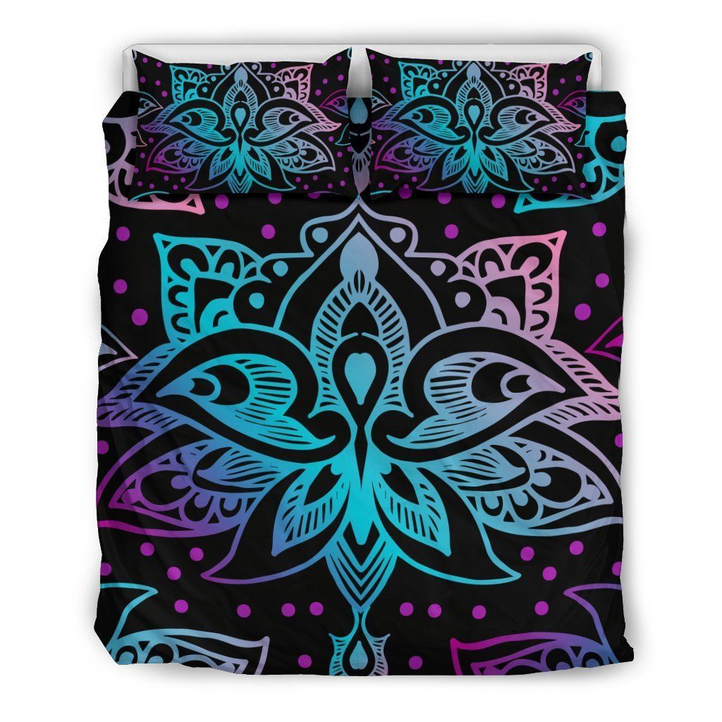 Pink And Purple Floral Bedding Set
