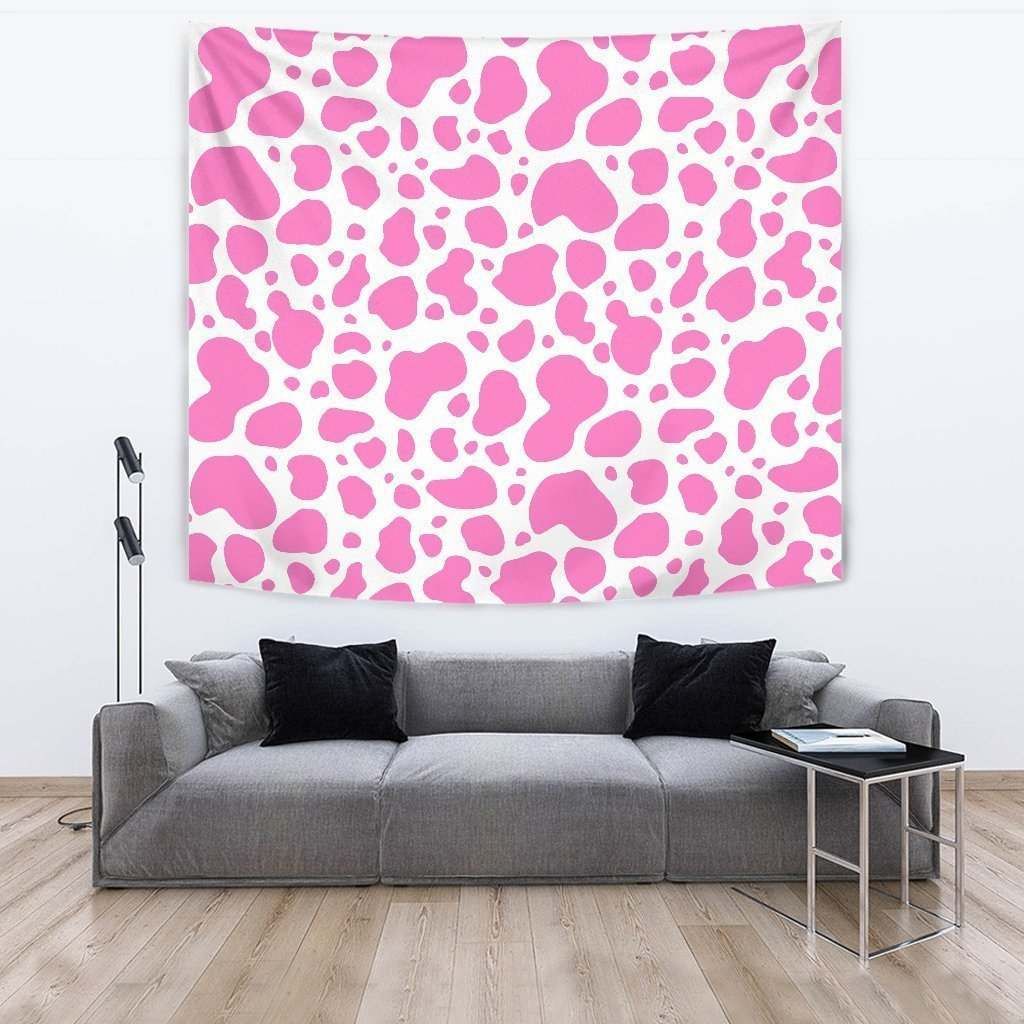 Pink And White Cow CL17100104MDT Tapestry
