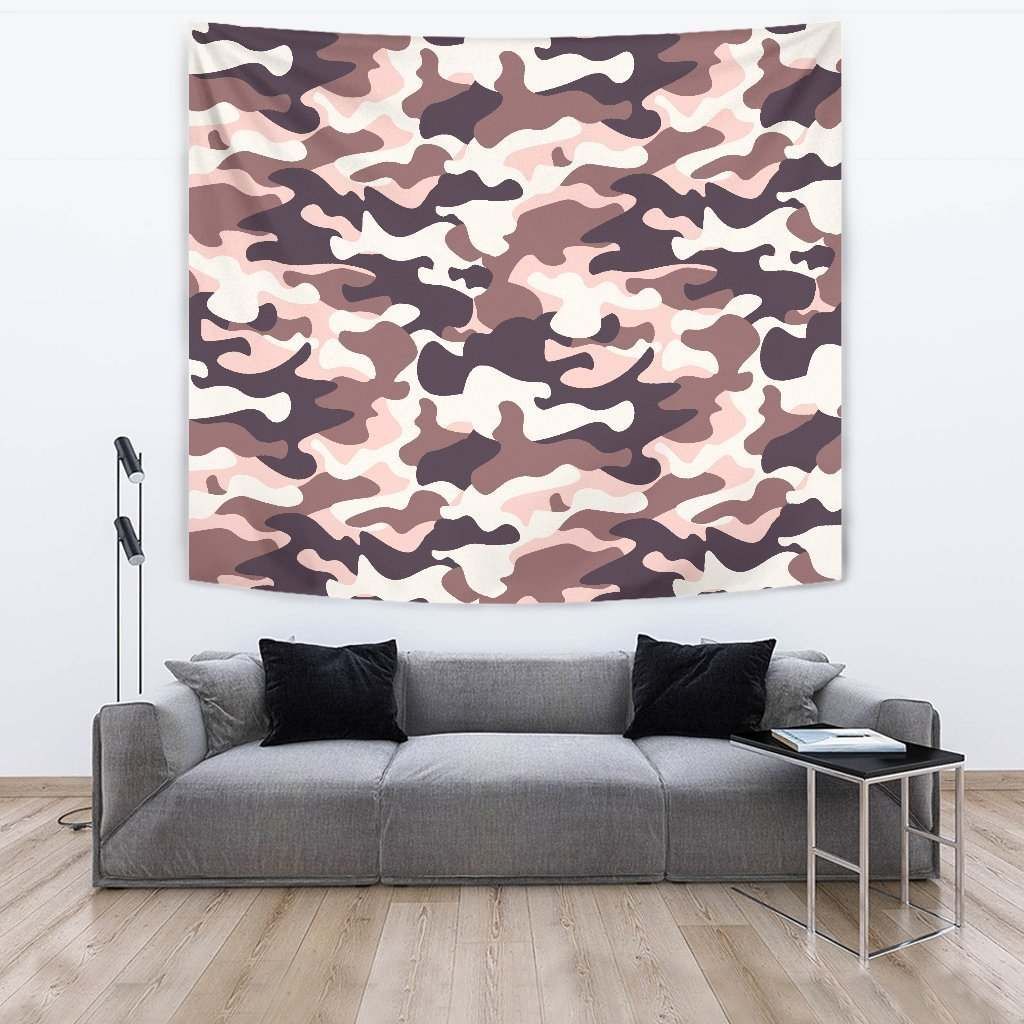 Pink Brown Camouflage CL17100105MDT Tapestry