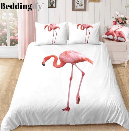 Pink Flamingo Bedding Set