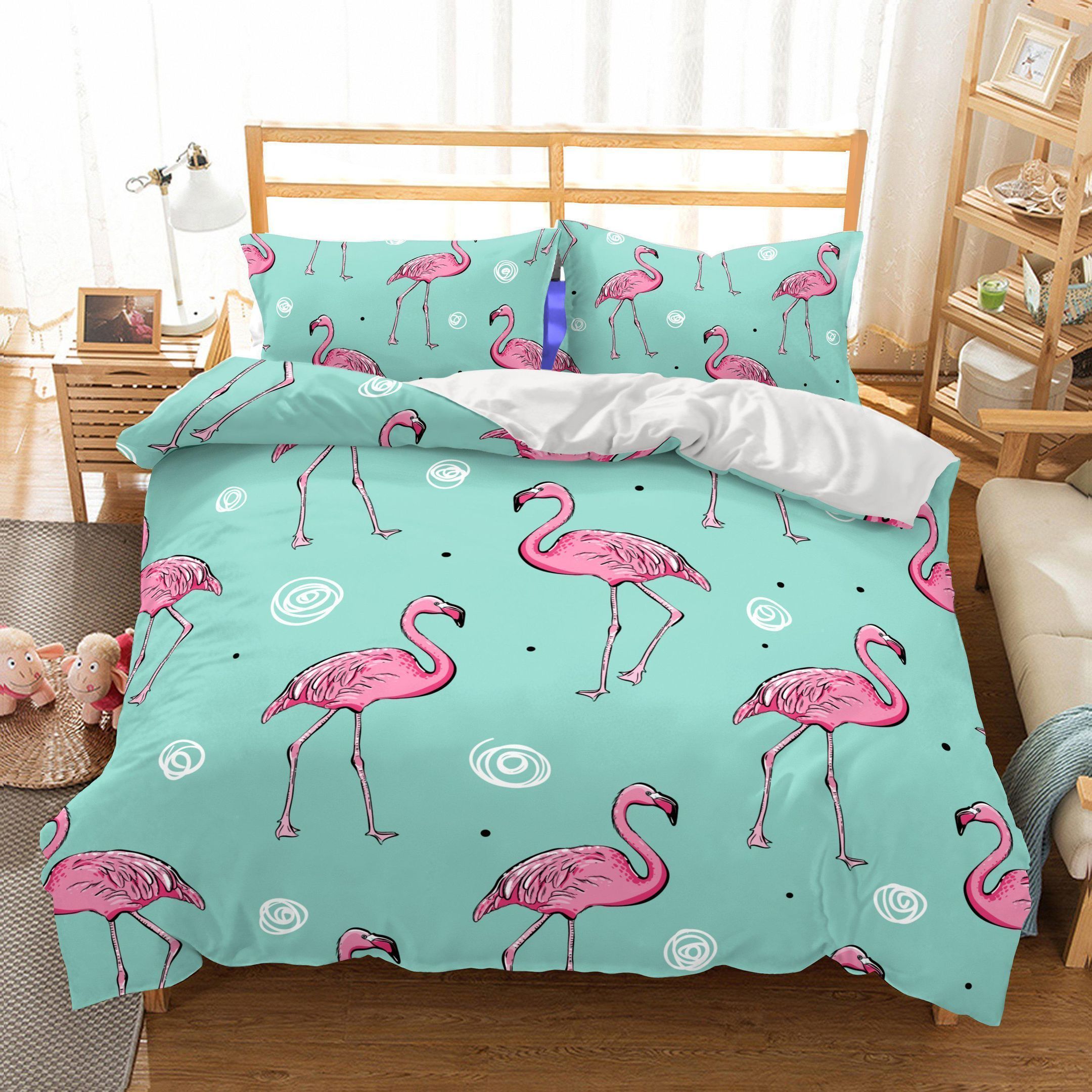 Pink Flamingo Bedding Set