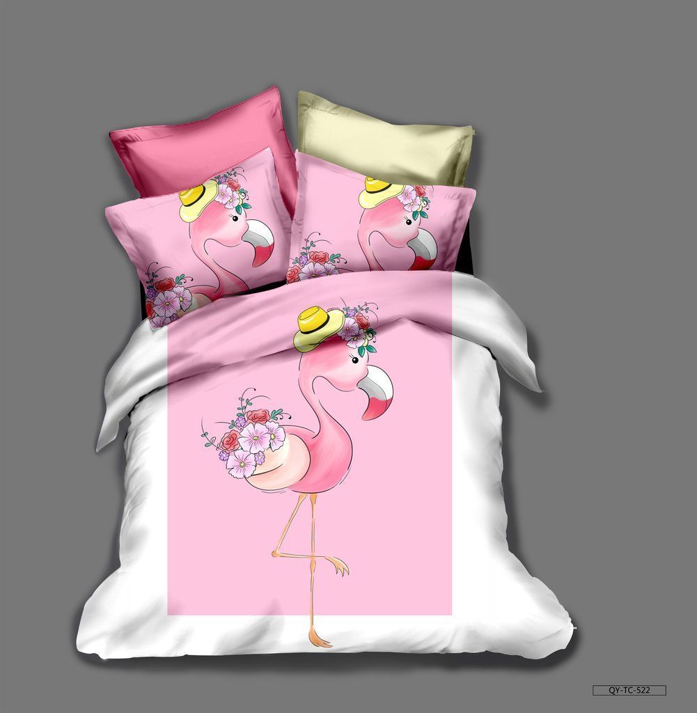 Pink Flamingo Bedding Set