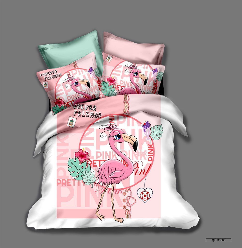 Pink Flamingo Bedding Set