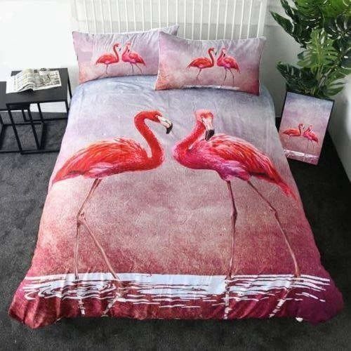 Pink Flamingos Bedding Set