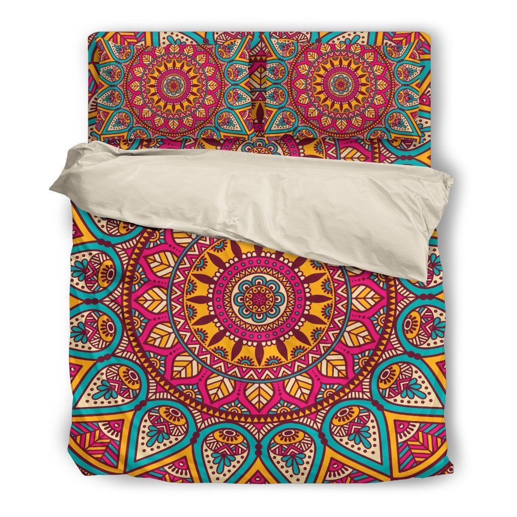 Pink For Mandala Lovers Printed Bedding Set