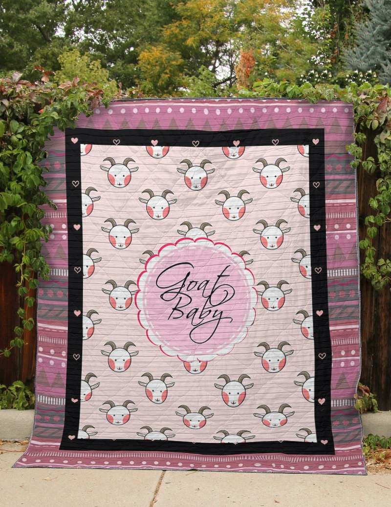 Pink Goat Baby CLT270642 Quilt Blanket