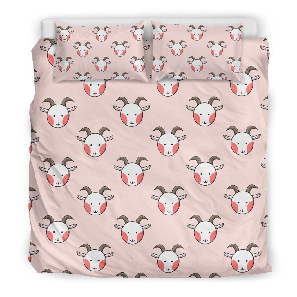 Pink Goat Sheep Bedding Set