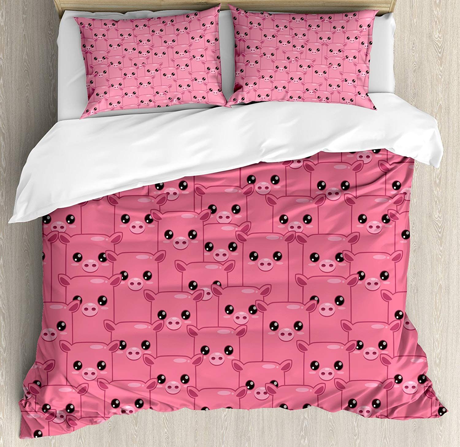 Pink Pig Bedding Set
