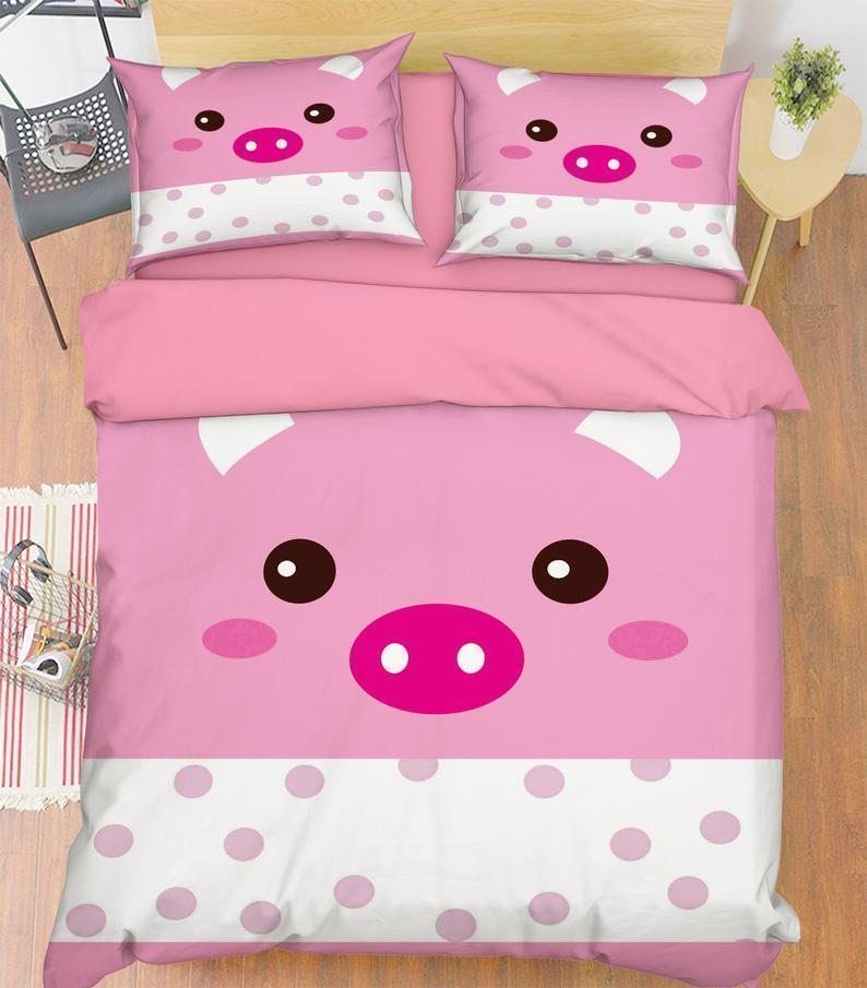 Pink Pig Bedding Set